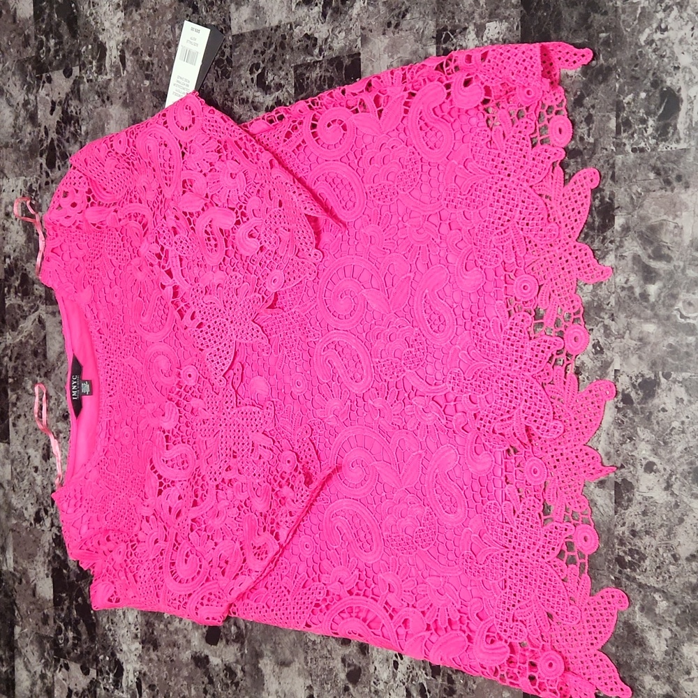 NEW Petite XS Lace Dessy Top